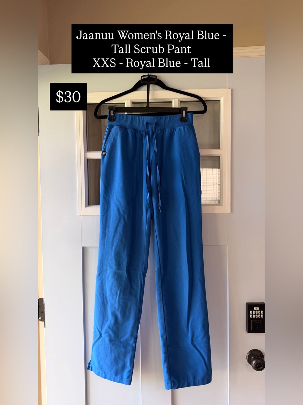 Jaanuu Royal Blue Scrub Pants - Tall